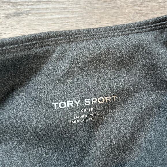 Tory Sport Gray Chevron Stripe High Rise Leggings XS Athletic Stretch Workout - Picture 5 of 10